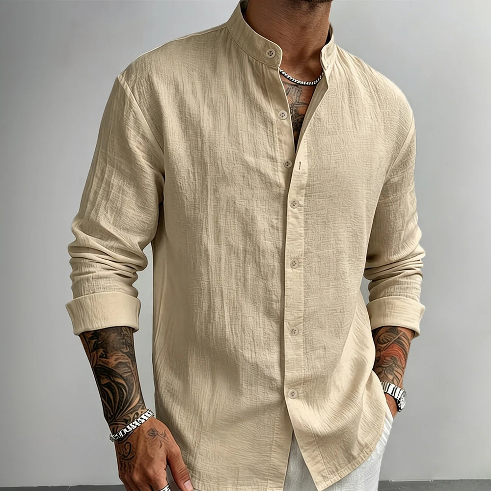 Camisa de lino con botones de Daniel