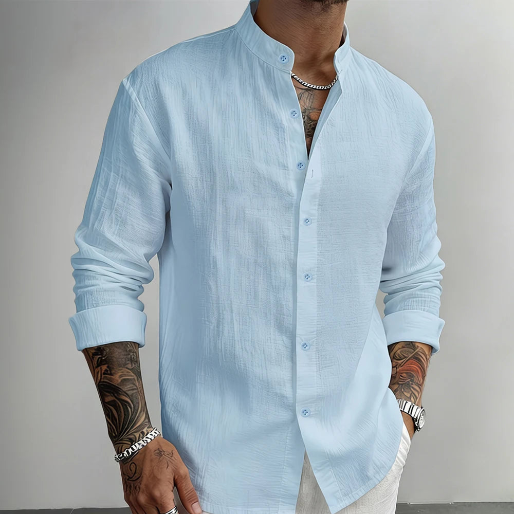 Camisa de lino con botones de Daniel