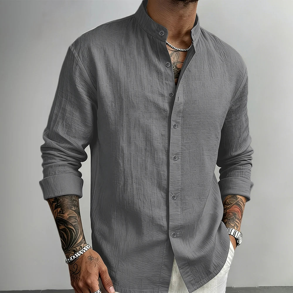 Camisa de lino con botones de Daniel