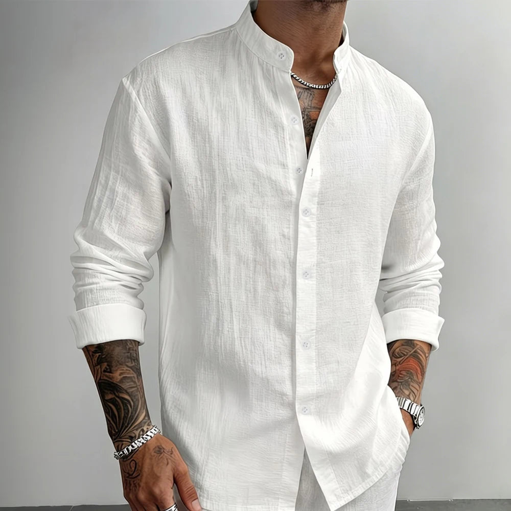 Camisa de lino con botones de Daniel