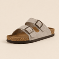 Sandalias de ante auténtico de primera calidad de Qomfort