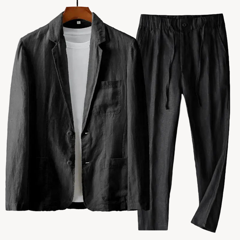 Conjunto de traje de lino Marco