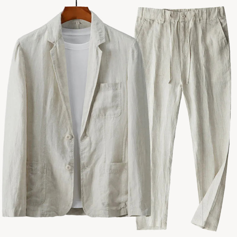 Conjunto de traje de lino Marco