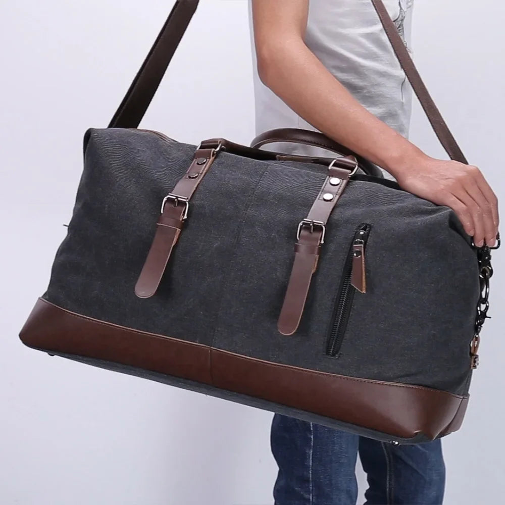 Bolsa de viaje tipo duffel de lona Maverick