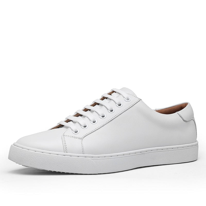 Zapatos «Claudio» de piel auténtica blanca