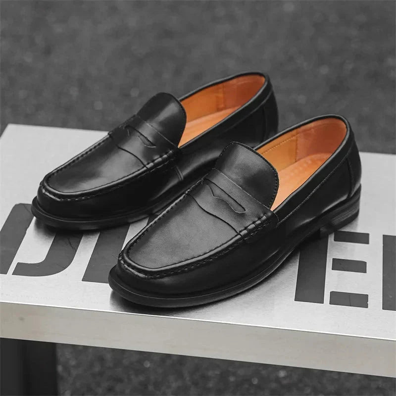 Mocasines informales sin cordones de piel sintética PU