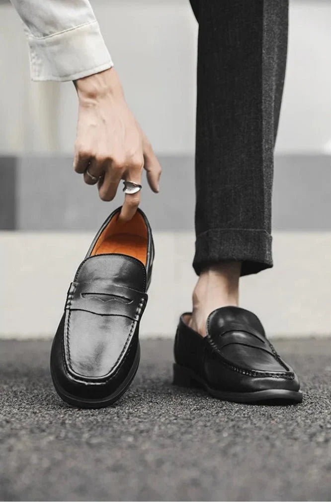 Mocasines informales sin cordones de piel sintética PU