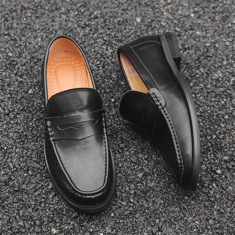 Mocasines informales sin cordones de piel sintética PU